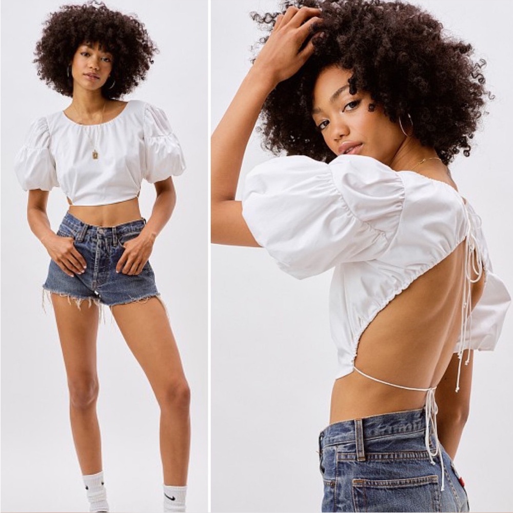 For Love and Lemons Joanna Crop Top
